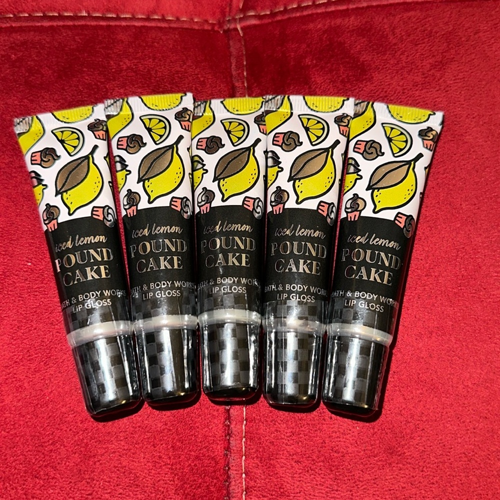 BBW 5pc Iced Lemon Pound Cake lip gloss